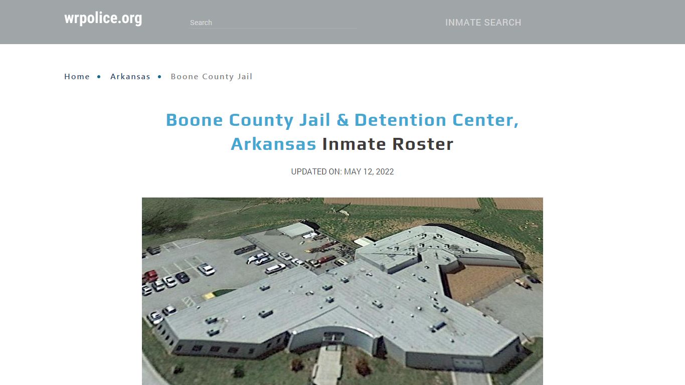 Boone County Jail & Detention Center, Arkansas Inmate Roster